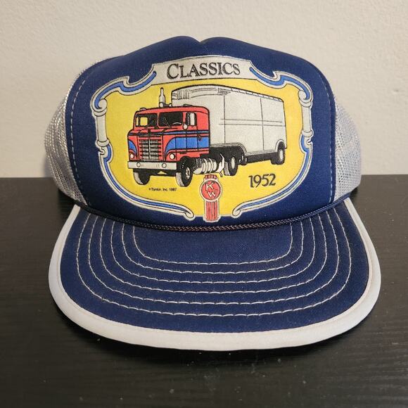 Vintage Classics 1952 Truck Patch Trucker Hat Snapback Tonkin inc 1987 80s Rope - Picture 1 of 10